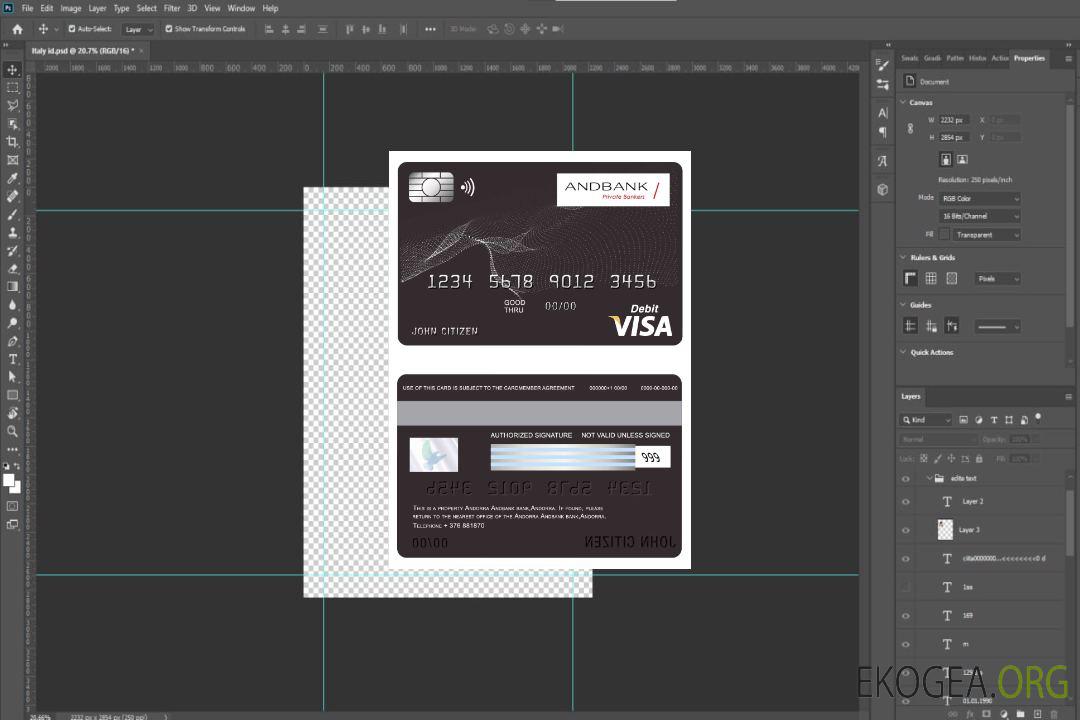 Carte visa bancaire Andorre Andbank template Carte visa bancaire Andorre Andbank template